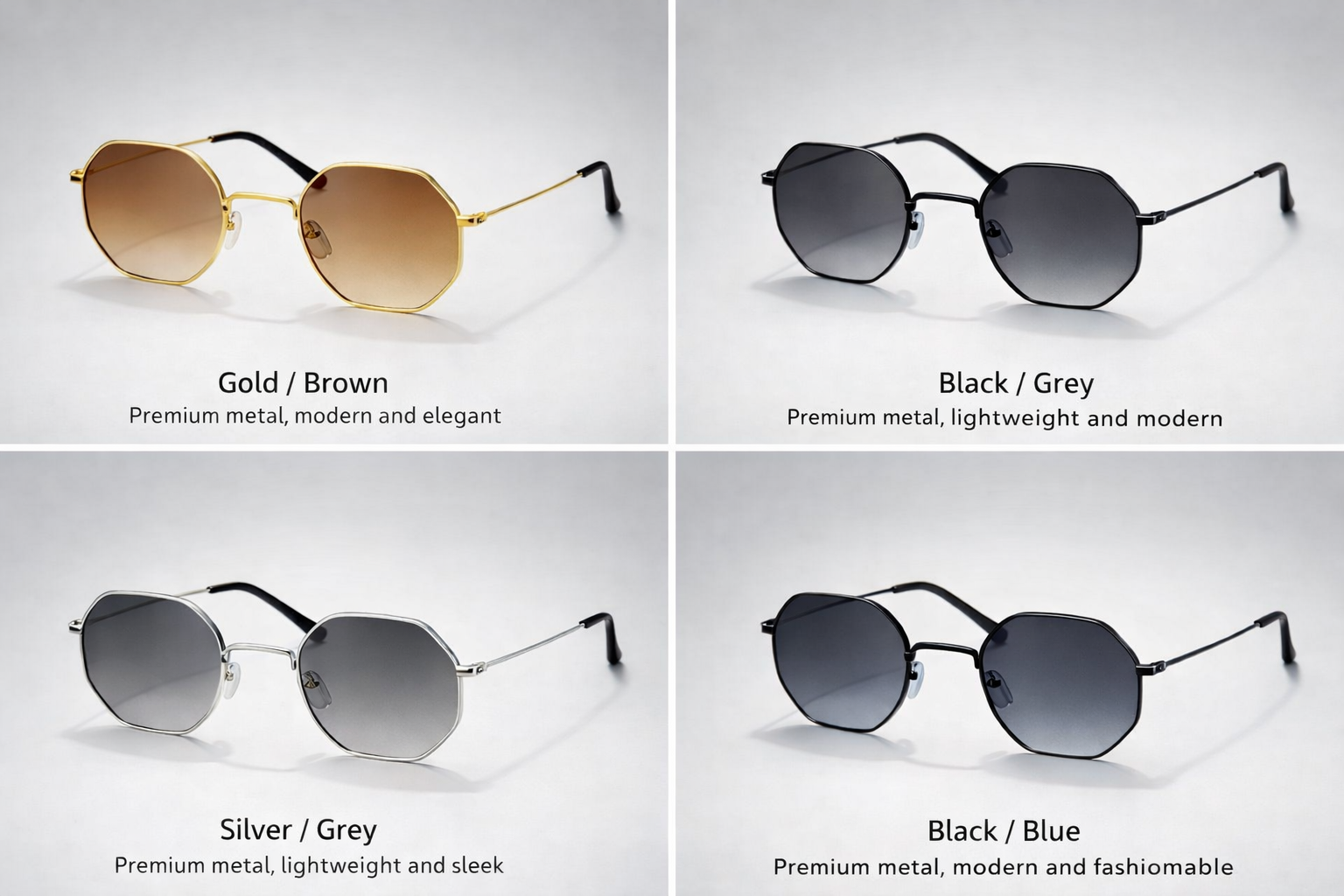 Premium metal, lightweight Sunglasses