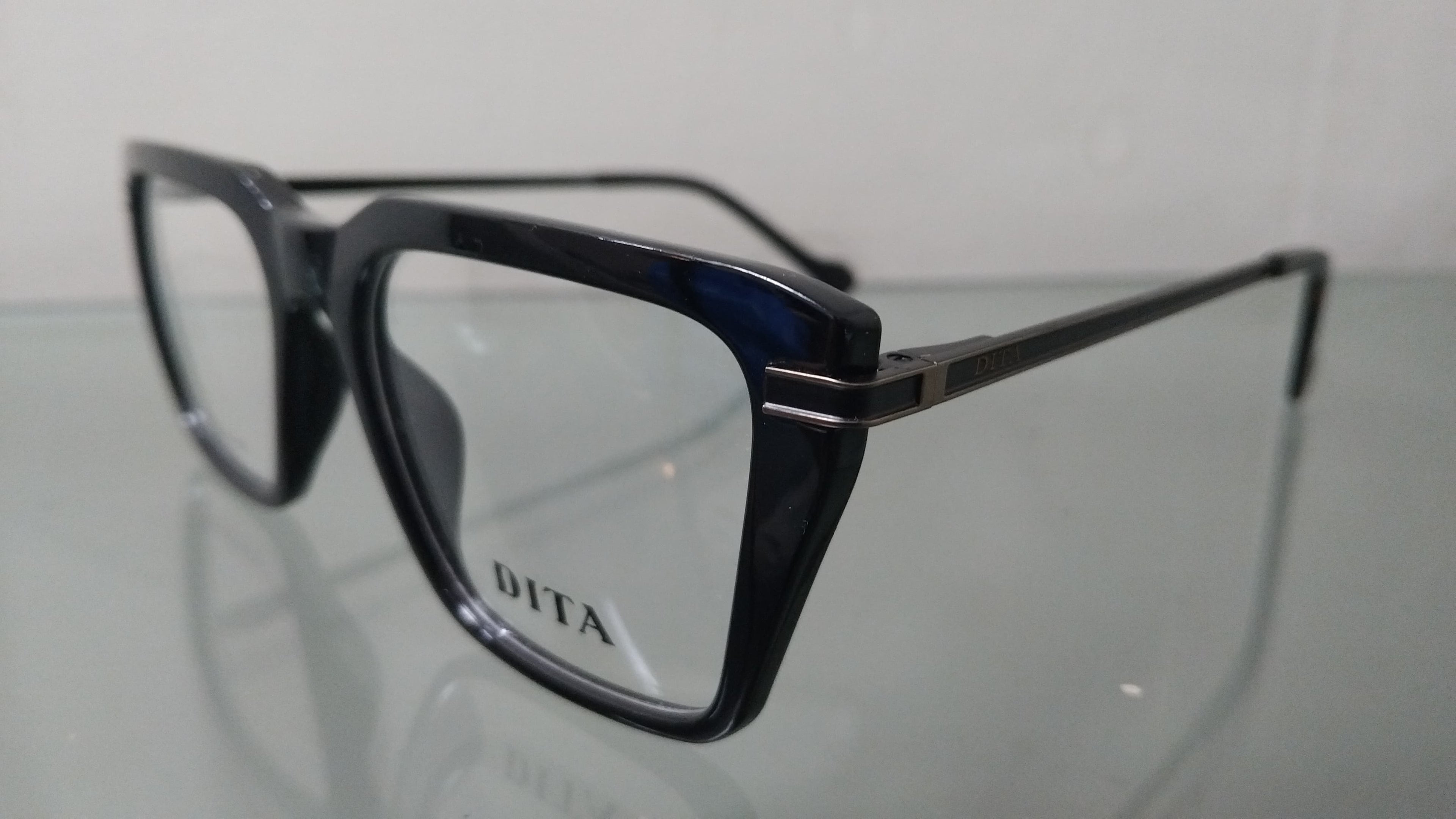 Rectangular Eyeglasses Frame – Black Full Rim Optical Frame Luxury Designer Spectacles for Men & Women