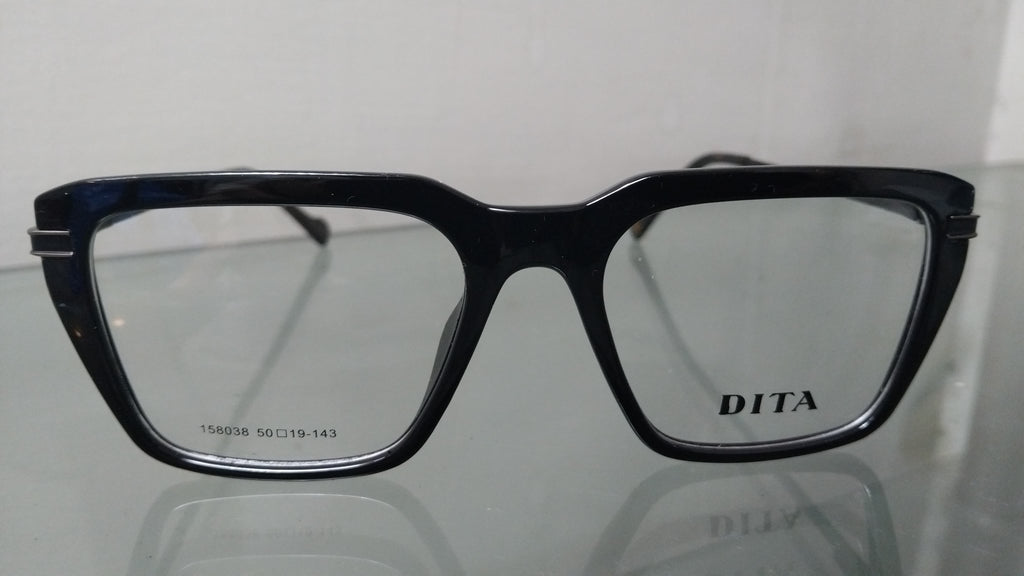 Rectangular Eyeglasses Frame – Black Full Rim Optical Frame Luxury Designer Spectacles for Men & Women