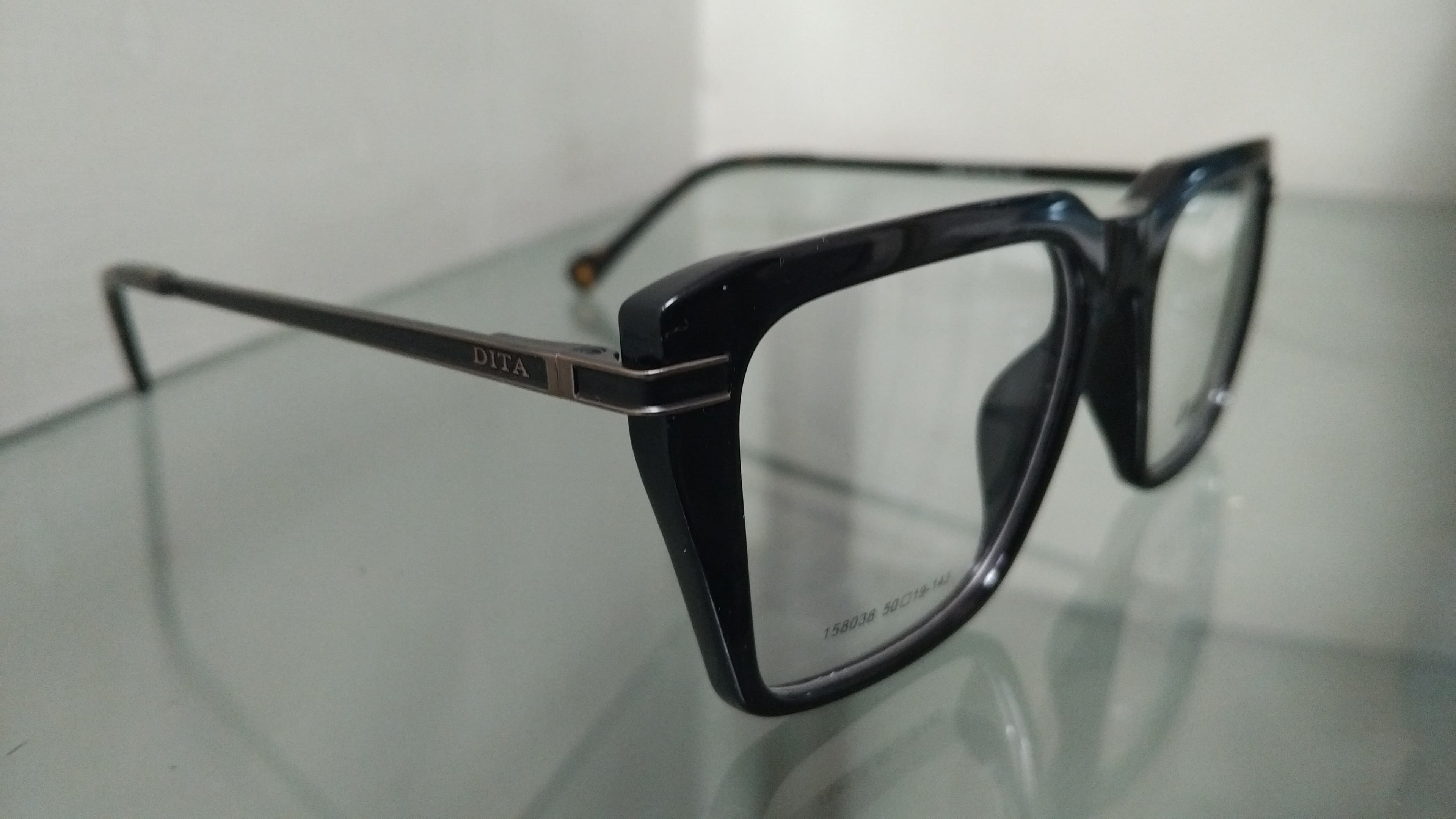 Rectangular Eyeglasses Frame – Black Full Rim Optical Frame Luxury Designer Spectacles for Men & Women