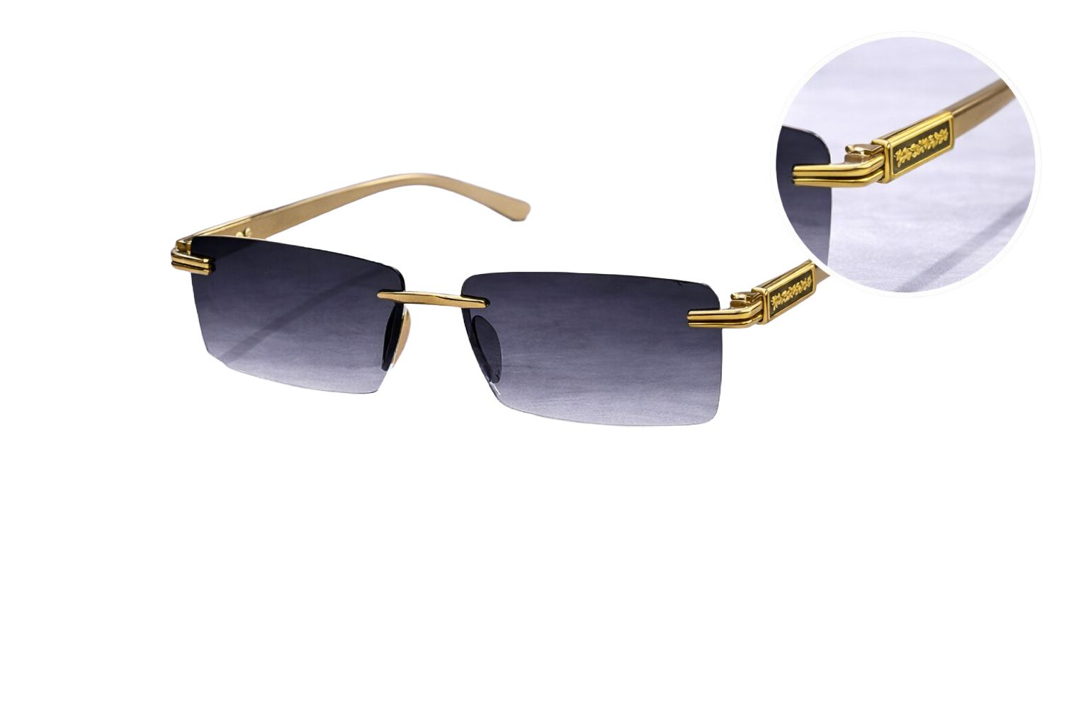 Modern Rimless Sunglasses