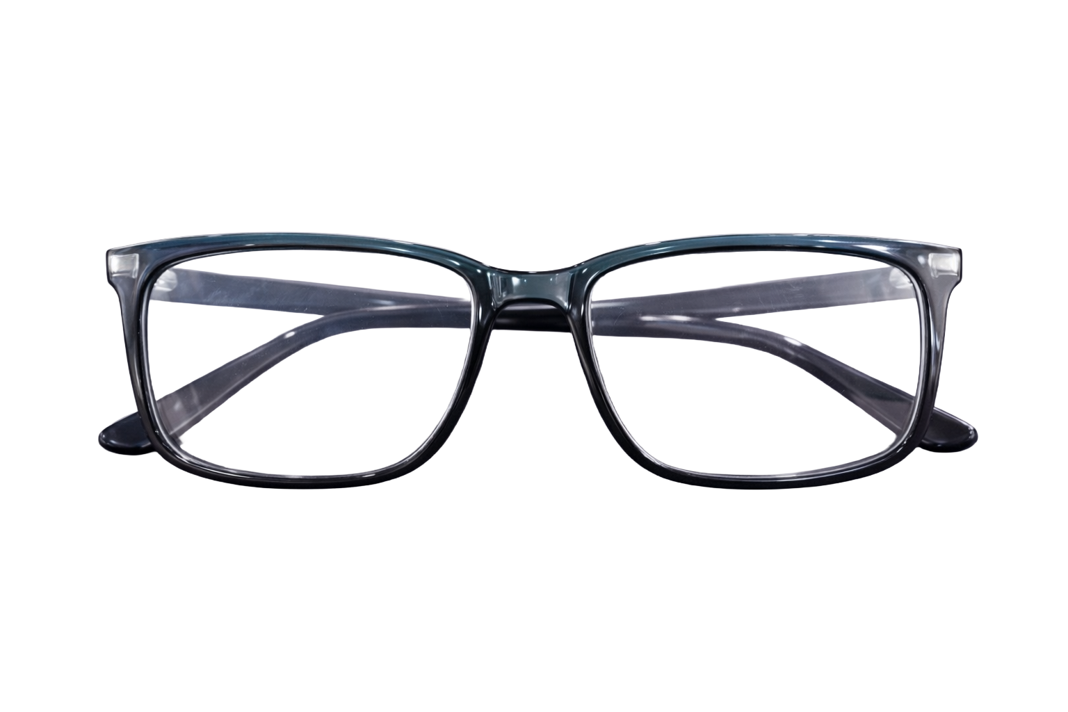 Full-Rim Rectangular Eyeglasses | Gradient Blue & Black Acetate Optical Frames