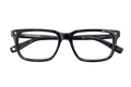 Full-Rim Rectangular Eyeglasses | Thick Glossy Black Acetate Optical Frames